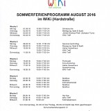 Quartierszentrum WIKI Sommerferienprogramm
